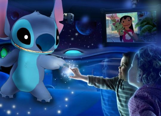 stitch live show communicatie via scherm disneyland parijs