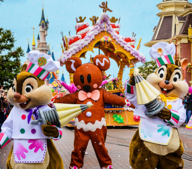 Disneyland magische kerst met disneyfiguren